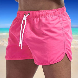 2021 Summer Men's Swimwear Shorts Brand Beachwear Sexy Swim Trunks Men Swimsuit Low Waist Breathable Beach Wear Surf